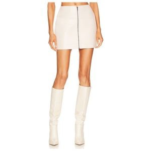 ASTR Tracy Faux Leather Skirt